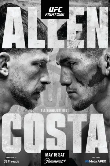 UFC Fight Night 276: Allen vs. Costa постер