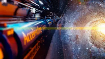 Задник до фильму"The Hadron Collider: In Search of the Peace Particle" #832416