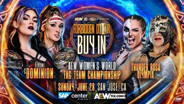 Задник до фильму"AEW x NJPW x CMLL x Stardom Present Forbidden Door 2026: Buy-In" #955523