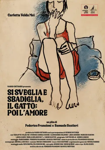 Si sveglia e sbadiglia, il gatto; poi l'amore постер