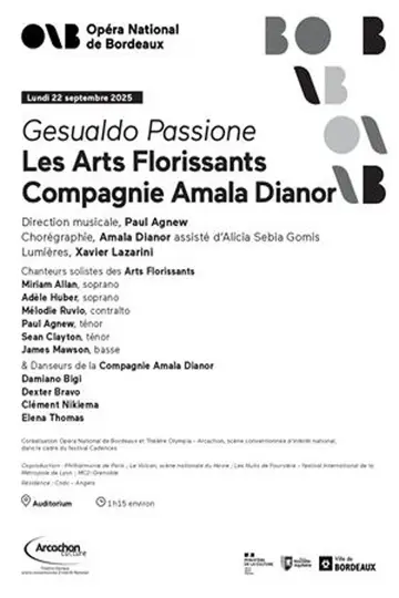 Amala Dianor et Les Arts Florissants : Gesualdo Passione Nuits de Fourvière 2026 постер