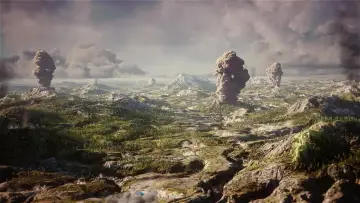 Задник до фільму "Toba, le volcan qui a failli tuer l