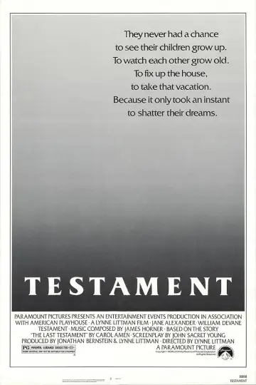 Постер до фильму"Testament" #627337