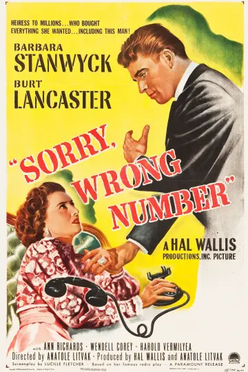 Постер до фильму"Sorry, Wrong Number" #1042296