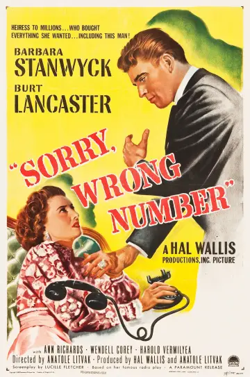 Постер до фильму"Sorry, Wrong Number" #1042299