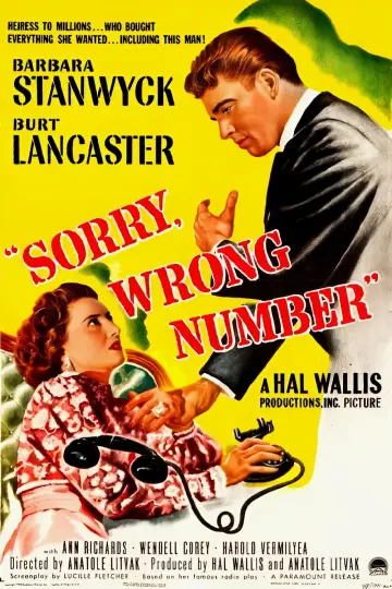 Постер до фильму"Sorry, Wrong Number" #1042300