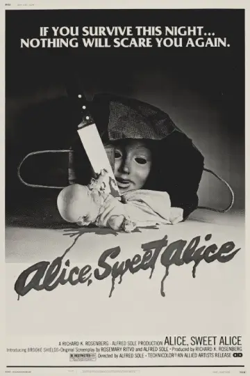 Постер до фильму"Alice, Sweet Alice" #1186614