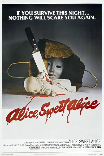 Постер до фильму"Alice, Sweet Alice" #147395