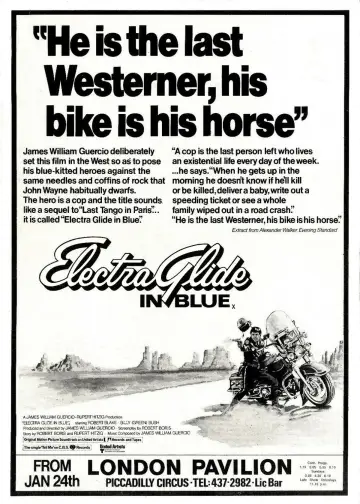 Постер до фільму "Electra Glide in Blue" #1072883