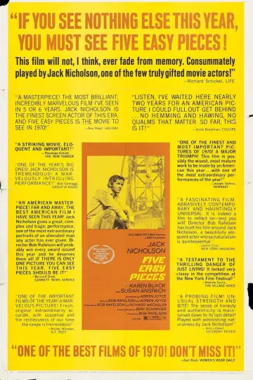 Постер до фильму"Five Easy Pieces" #236539