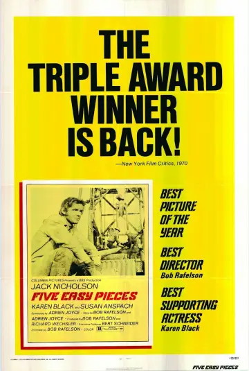 Постер до фильму"Five Easy Pieces" #236540
