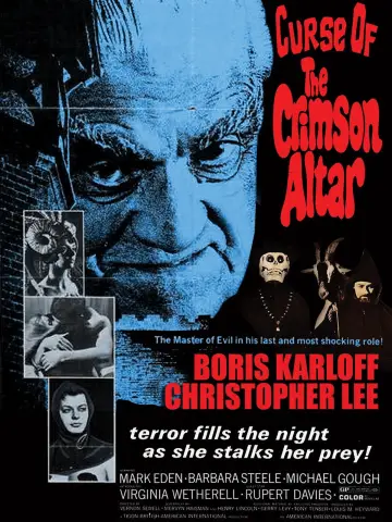 Постер до фильму"Curse of the Crimson Altar" #1108417