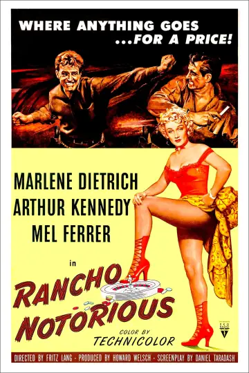 Постер до фильму"Rancho Notorious" #1091934
