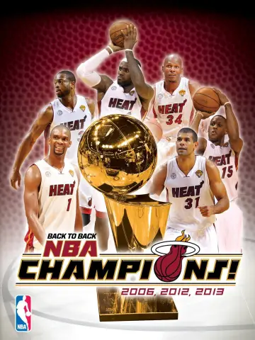 2013 NBA Champions: Miami Heat постер
