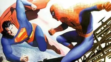 Задник до фильму"De Superman à Spider-Man: L