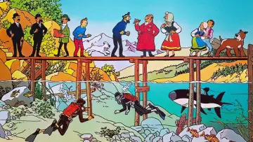 Задник до фильму"Tintin et le lac aux requins" #435004