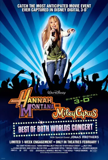 Постер до фільму "Hannah Montana & Miley Cyrus: Best of Both Worlds Concert" #1778006