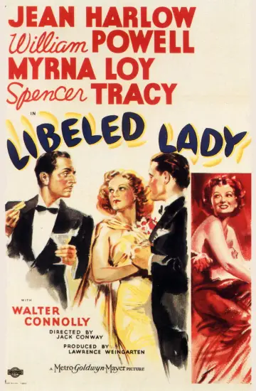 Постер до фильму"Libeled Lady" #706534