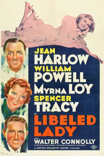 Постер до фильму"Libeled Lady" #706535