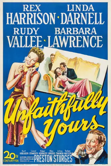 Постер до фильму"Unfaithfully Yours" #1132176