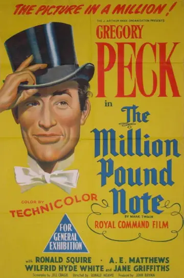 Постер до фильму"The Million Pound Note" #843693
