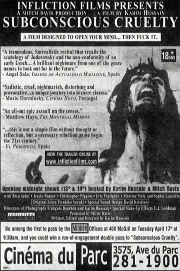 Постер до фільму "Subconscious Cruelty" #1134978