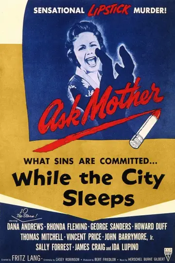 Постер до фильму"While the City Sleeps" #1098813