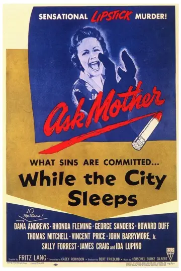 Постер до фильму"While the City Sleeps" #1192145