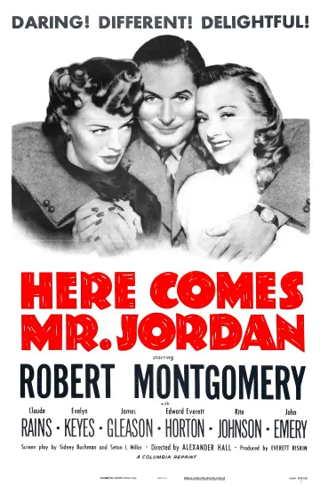 Постер до фильму"Here Comes Mr. Jordan" #1096480