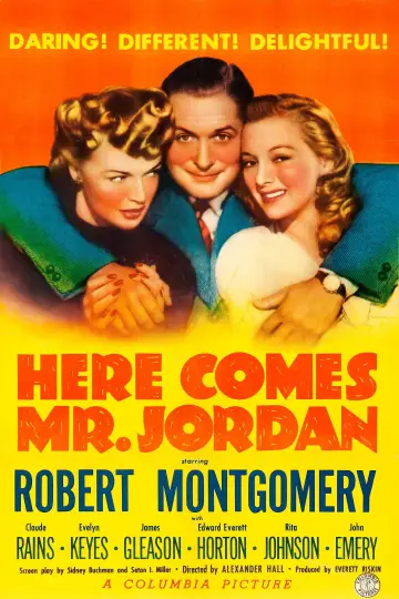 Постер до фильму"Here Comes Mr. Jordan" #1096481