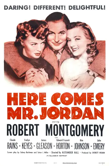 Постер до фильму"Here Comes Mr. Jordan" #1096484