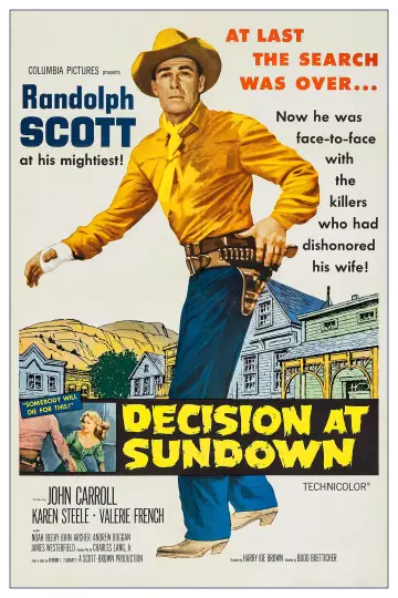 Постер до фильму"Decision at Sundown" #1069597