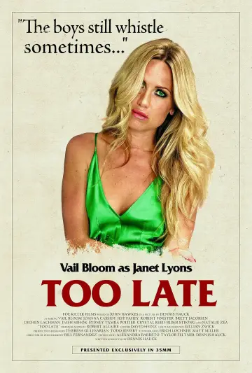 Постер до фильму"Too Late" #1137848
