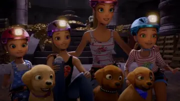 Задник до фильму"Barbie & Her Sisters in the Great Puppy Adventure" #351146