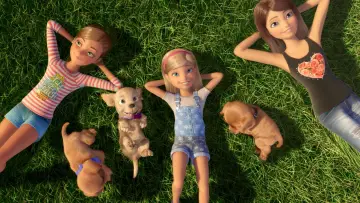 Задник до фильму"Barbie & Her Sisters in the Great Puppy Adventure" #351147