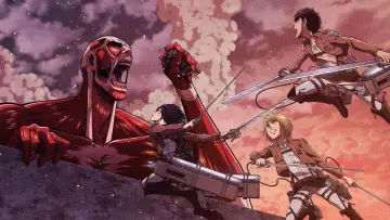 Задник до фильму"劇場版「進撃の巨人」前編〜紅蓮の弓矢〜" #1027779