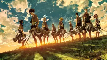 Задник до фильму"劇場版「進撃の巨人」前編〜紅蓮の弓矢〜" #1027781