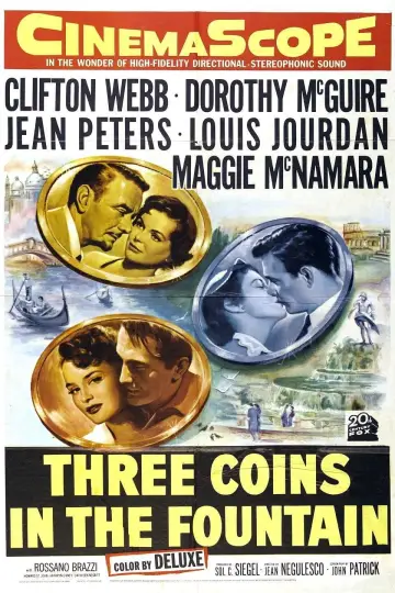 Постер до фильму"Three Coins in the Fountain" #1045096