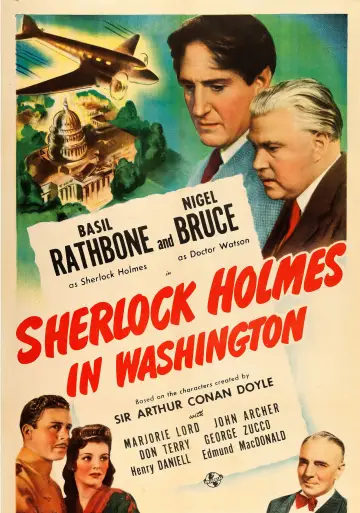 Постер до фильму"Sherlock Holmes in Washington" #1054013