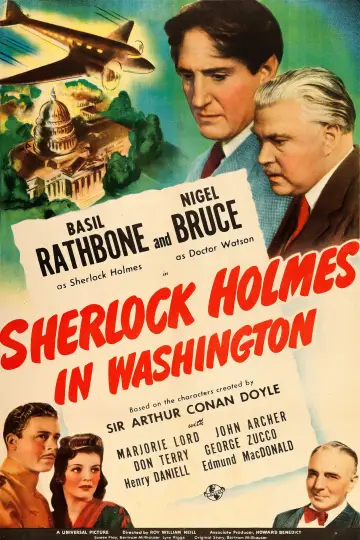 Постер до фильму"Sherlock Holmes in Washington" #1054014