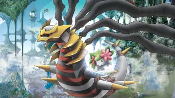 Задник до фильму"劇場版ポケットモンスター ダイヤモンド&パール ギラティナと氷空（そら）の花束 シェイミ" #325991