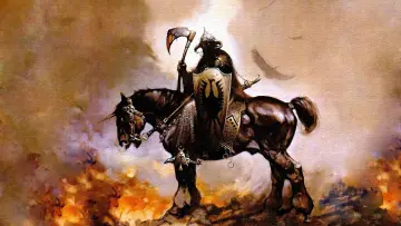 Задник до фильму"Frazetta: Painting with Fire" #1169874