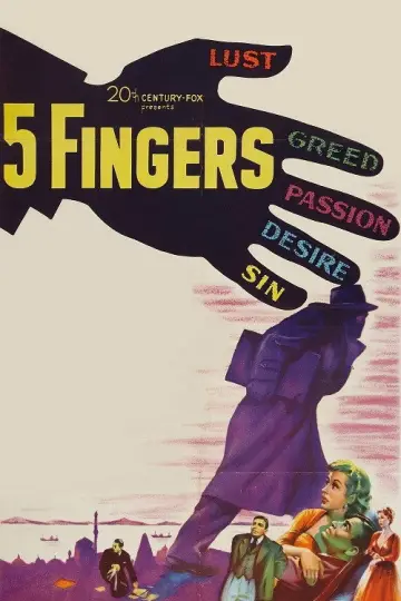 Постер до фильму"5 Fingers" #1124882