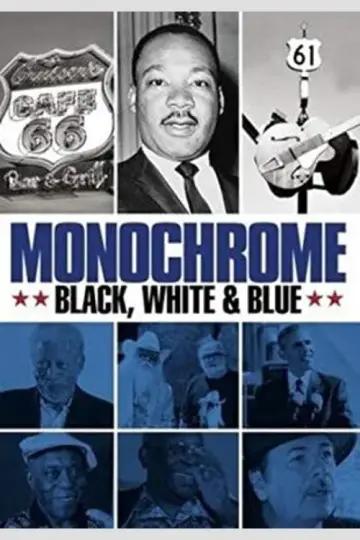 Monochrome: Black, White & Blue постер