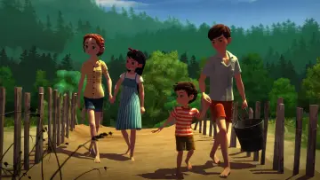 Задник до фильму"The Boxcar Children: Surprise Island" #424919