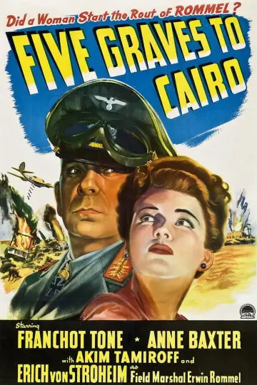 Постер до фильму"Five Graves to Cairo" #1111932