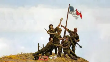 Задник до фильму"Les bidasses s