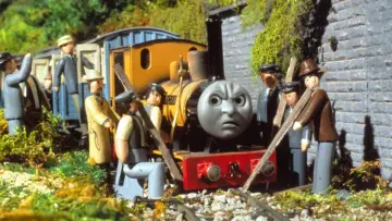 Задник до фільму "Thomas de Stoomlocomotief: Rock 