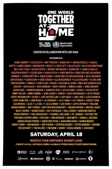 Постер до фильму"One World: Together at Home" #1070071
