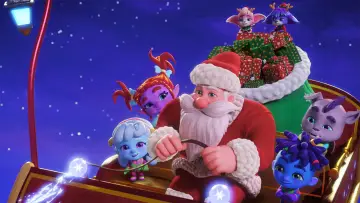 Задник до фильму"Super Monsters: Santa